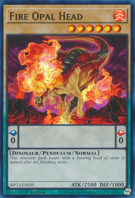 Fire Opal Head [MP23-EN050] Super Rare (ONLINE ORDER ONLY)