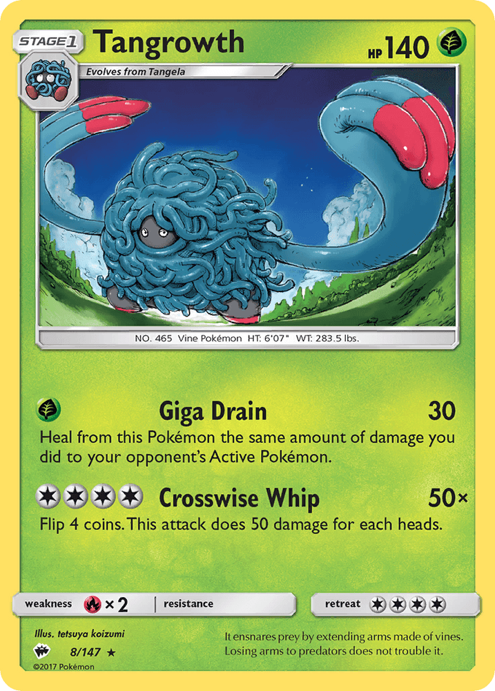 Tangrowth (8/147) [Sun & Moon: Burning Shadows] (Online Only)