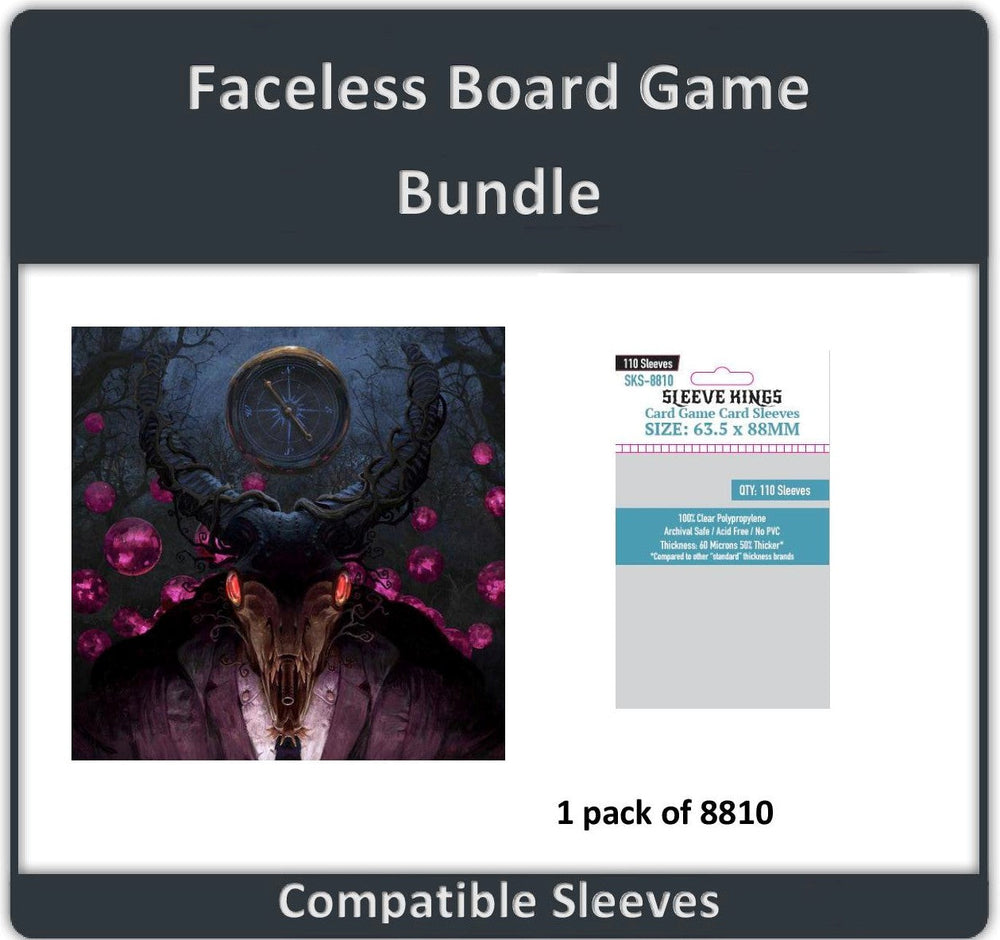 "Faceless" Board Game Compatible Card Sleeve Bundle (8810 X 1) (ONLINE ORDER ONLY)