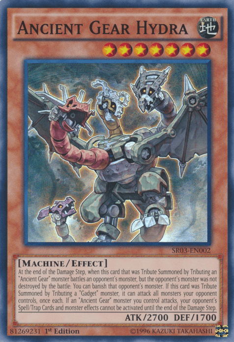 Ancient Gear Hydra [SR03-EN002] Super Rare (ONLINE ORDER ONLY)