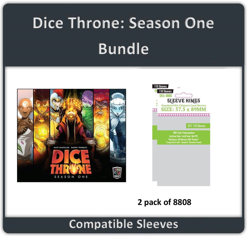"Dice Throne: Season One" Compatible Card Sleeve Bundle (8808 X 2) (ONLINE ORDER ONLY)