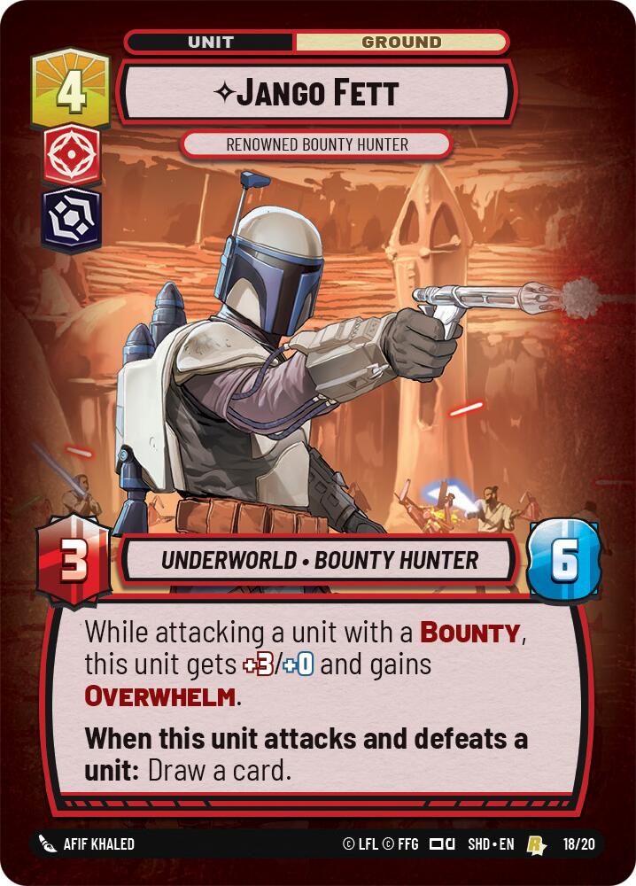 Jango Fett - Renowned Bounty Hunter (18/20) (18/20) [Shadows of the Galaxy: Weekly Play]