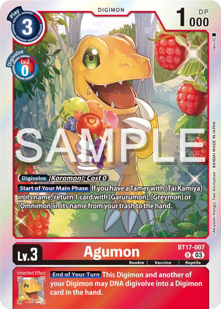 Agumon [BT17-007] [Secret Crisis] (ONLINE ORDER ONLY)