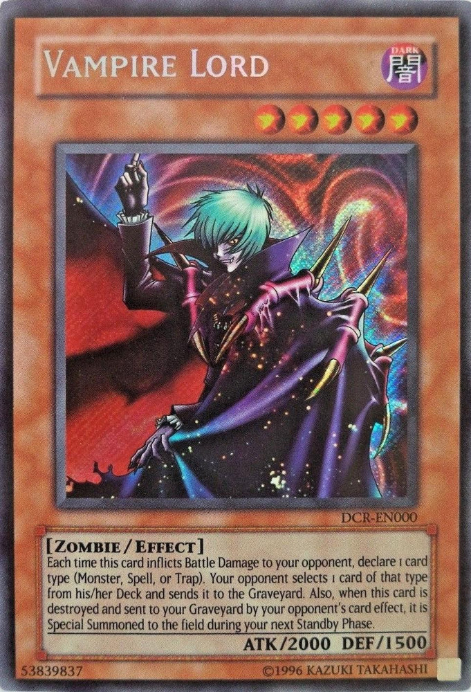 Vampire Lord [DCR-EN000] Secret Rare (ONLINE ORDER ONLY)