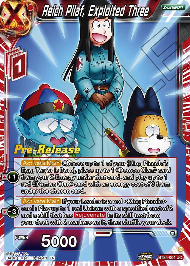 Reich Pilaf, Exploited Three (BT25-004) [Legend of the Dragon Balls Prerelease Promos] (ONLINE ORDER ONLY)