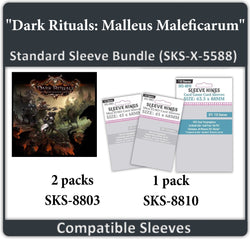 "Dark Rituals: Malleus Maleficarum" Compatible Sleeve Bundle (8803 X 2 + 8810 X 1) (ONLINE ORDER ONLY)