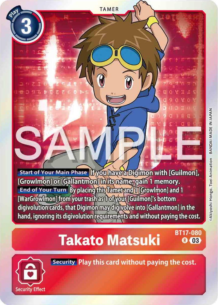 Takato Matsuki [BT17-080] [Secret Crisis] (ONLINE ORDER ONLY)