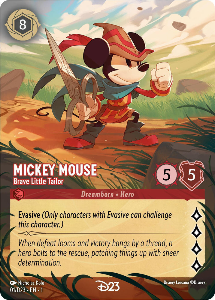 Mickey Mouse - Brave Little Tailor (Extended Art) (1) [D23 Promos] (ONLINE ORDER ONLY)