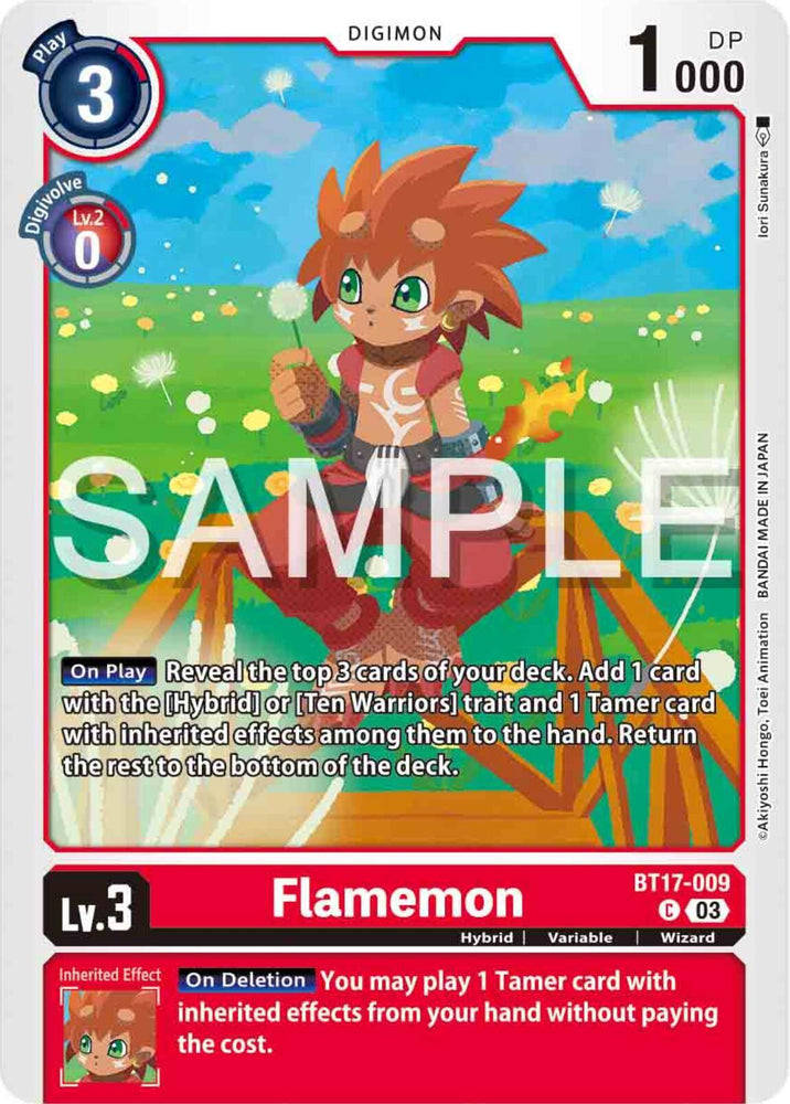 Flamemon [BT17-009] [Secret Crisis] (ONLINE ORDER ONLY)