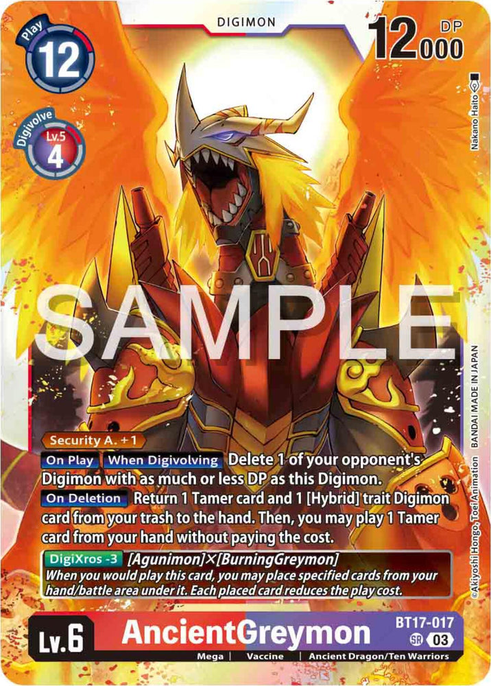 AncientGreymon [BT17-017] [Secret Crisis] (ONLINE ORDER ONLY)