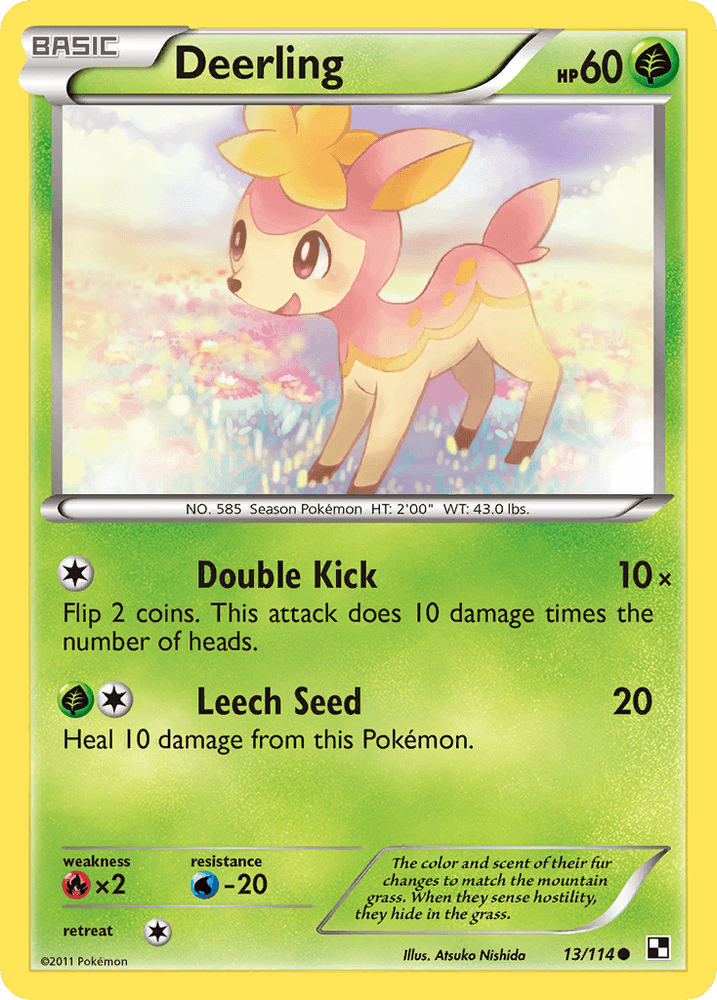 Deerling (13/114) [Black & White: Base Set] (Online Only)