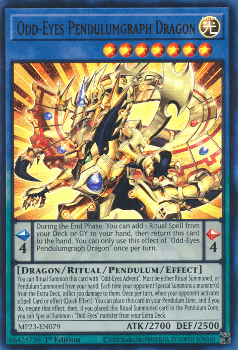 Odd-Eyes Pendulumgraph Dragon [MP23-EN079] Ultra Rare (ONLINE ORDER ONLY)