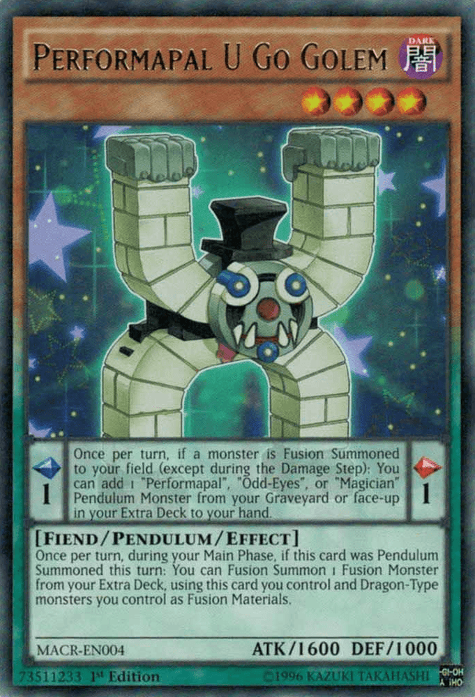 Performapal U Go Golem [MACR-EN004] Rare (ONLINE ORDER ONLY)