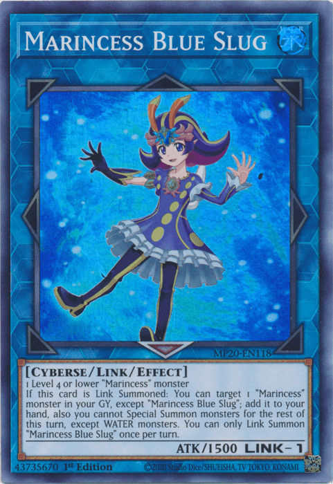 Marincess Blue Slug [MP20-EN118] Super Rare (ONLINE ORDER ONLY)