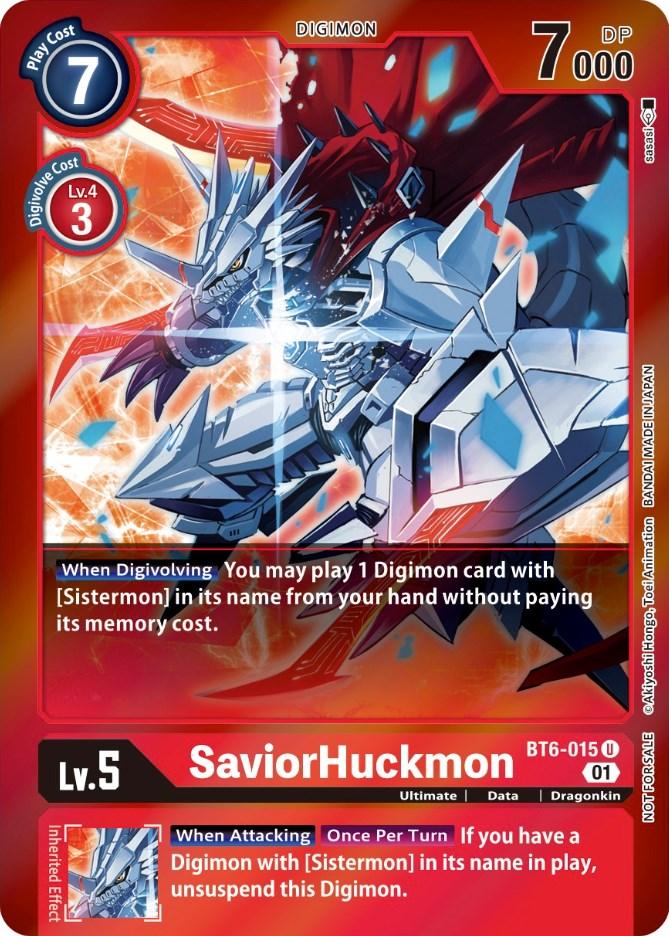 SaviorHuckmon [BT6-015] (Event Pack 3) [Double Diamond Promos] (ONLINE ORDER ONLY)