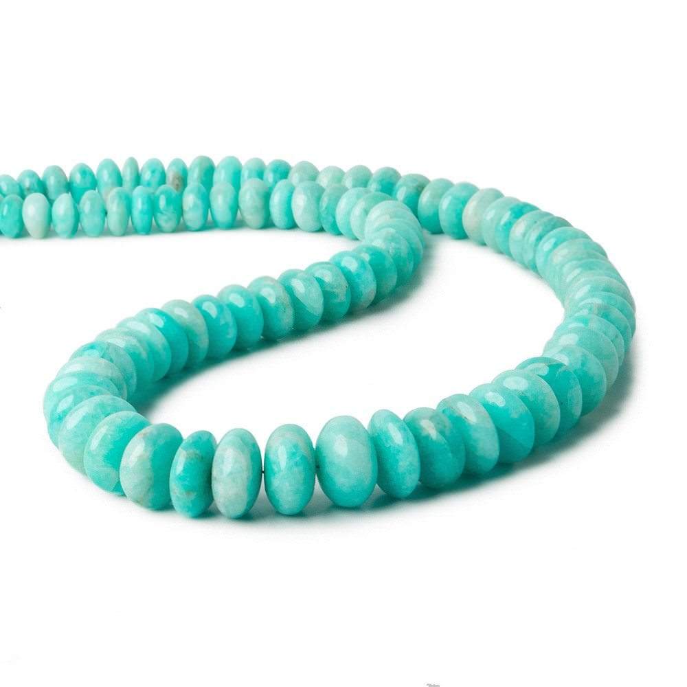 5.5-9mm Amazonite Plain Rondelle Beads 14 inch 80 pieces A (ONLINE ORDER ONLY)