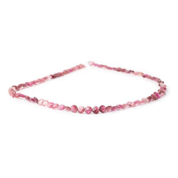 5.5mm Pink Tourmaline Faceted Coin Beads 16 inch 75 pieces AA (ONLINE ORDER ONLY)