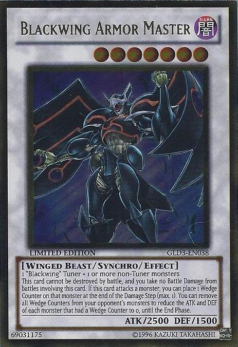 Blackwing Armor Master [GLD3-EN038] Gold Rare (ONLINE ORDER ONLY)