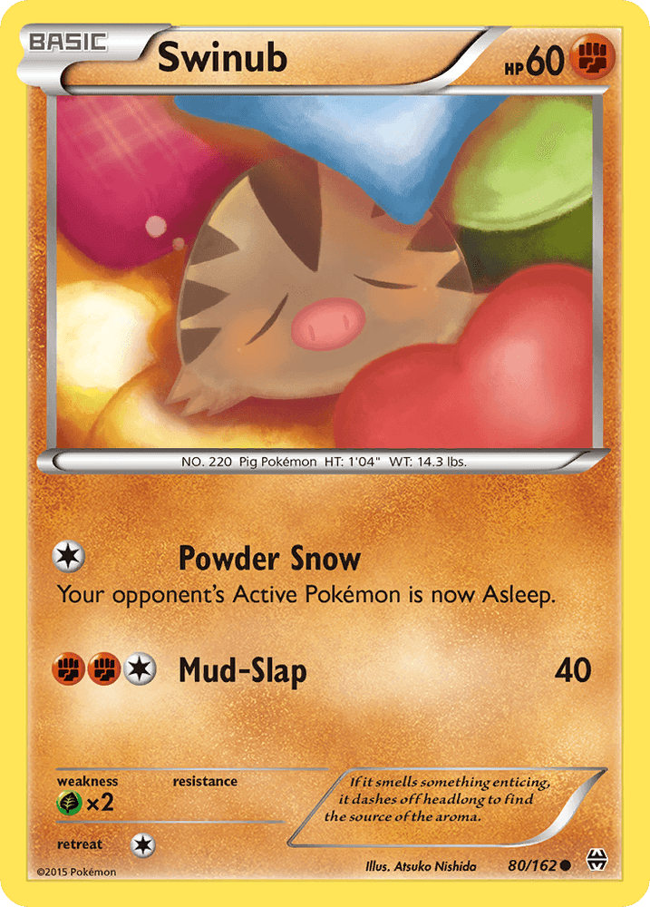 Swinub (80/162) [XY: BREAKthrough] (Online Only)