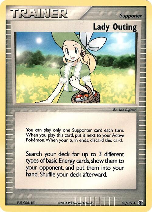 Lady Outing (83/109) (Theme Deck Exclusive) [EX: Ruby & Sapphire] (Online Only)