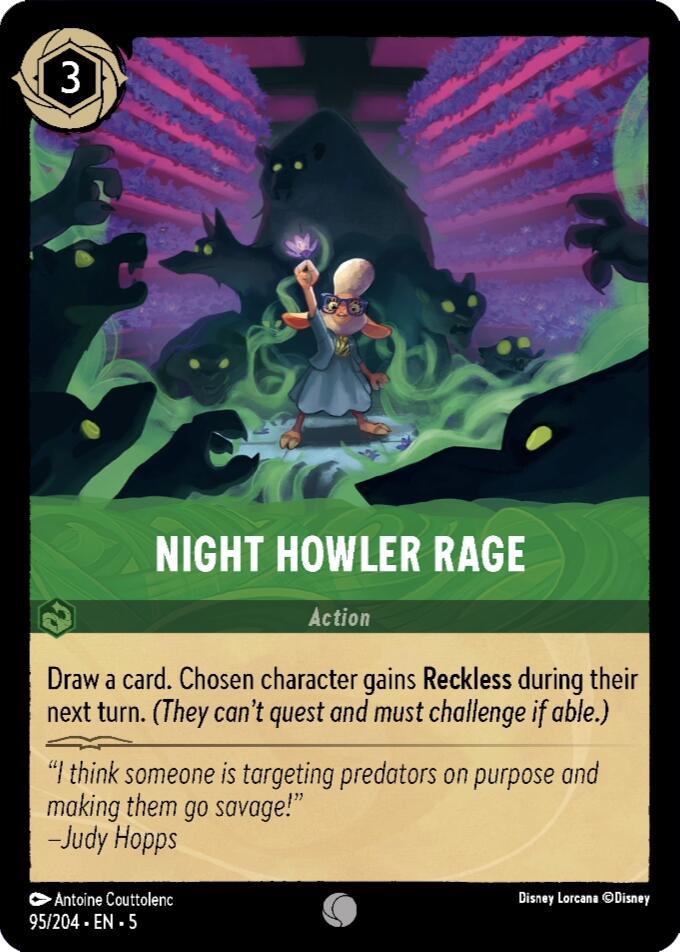 Night Howler Rage (95/204) [Shimmering Skies] (ONLINE ORDER ONLY)