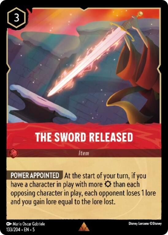 The Sword Released (133/204) [Shimmering Skies] (ONLINE ORDER ONLY)