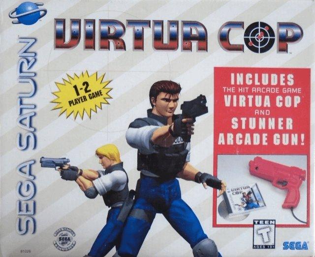 Virtua Cop With Light Gun (Sega Saturn) (ONLINE ORDER ONLY)
