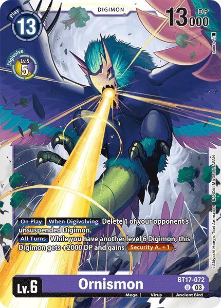 Ornismon [BT17-072] [Secret Crisis] (ONLINE ORDER ONLY)