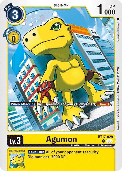 Agumon [BT17-029] [Secret Crisis] (ONLINE ORDER ONLY)