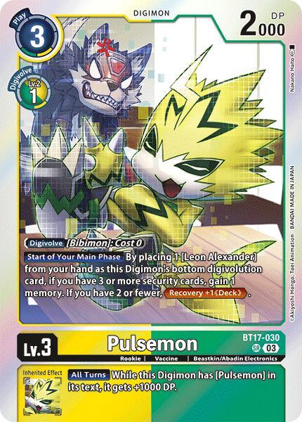 Pulsemon [BT17-030] [Secret Crisis] (ONLINE ORDER ONLY)