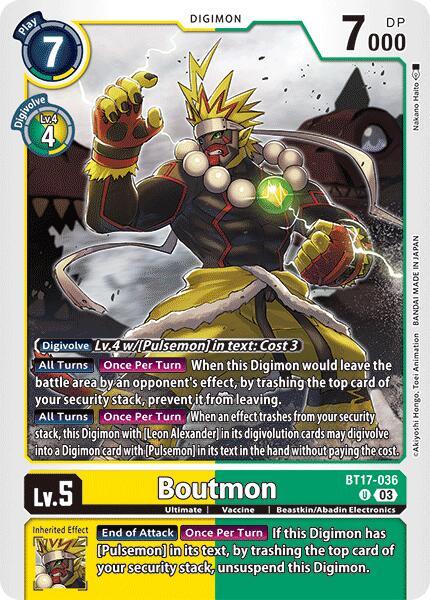Boutmon [BT17-036] [Secret Crisis] (ONLINE ORDER ONLY)