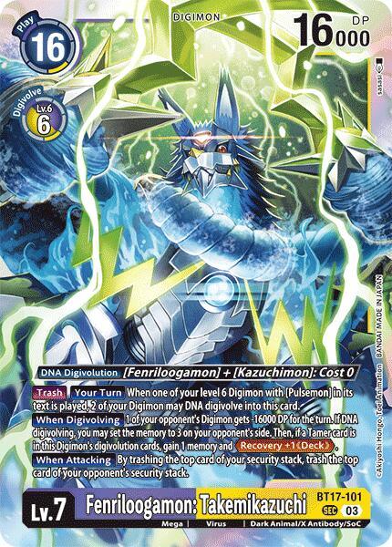 Fenriloogamon: Takemikazuchi [BT17-101] [Secret Crisis] (ONLINE ORDER ONLY)