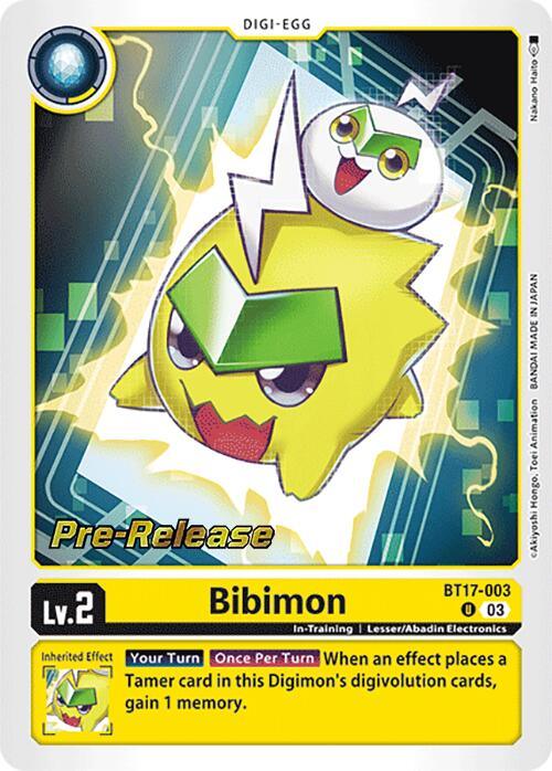 Bibimon [BT17-003] [Secret Crisis Pre-Release Cards] (ONLINE ORDER ONLY)
