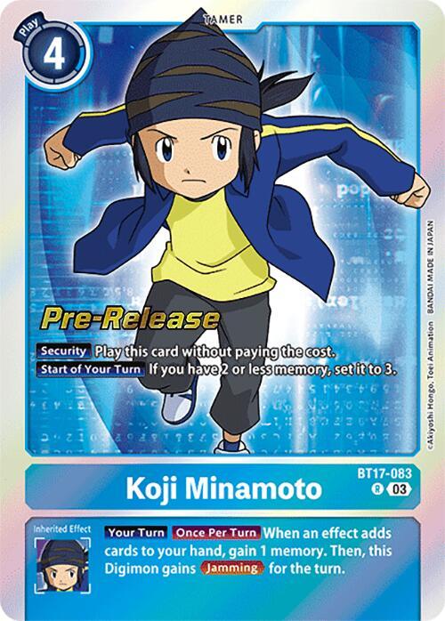 Koji Minamoto [BT17-083] [Secret Crisis Pre-Release Cards] (ONLINE ORDER ONLY)