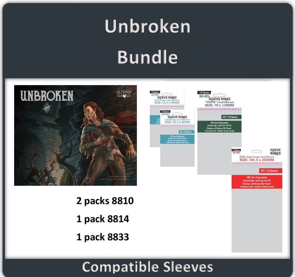 "Unbroken" Compatible Sleeve Bundle (8810 X 2 + 8814 X 1 + 8833 X 1) (ONLINE ORDER ONLY)