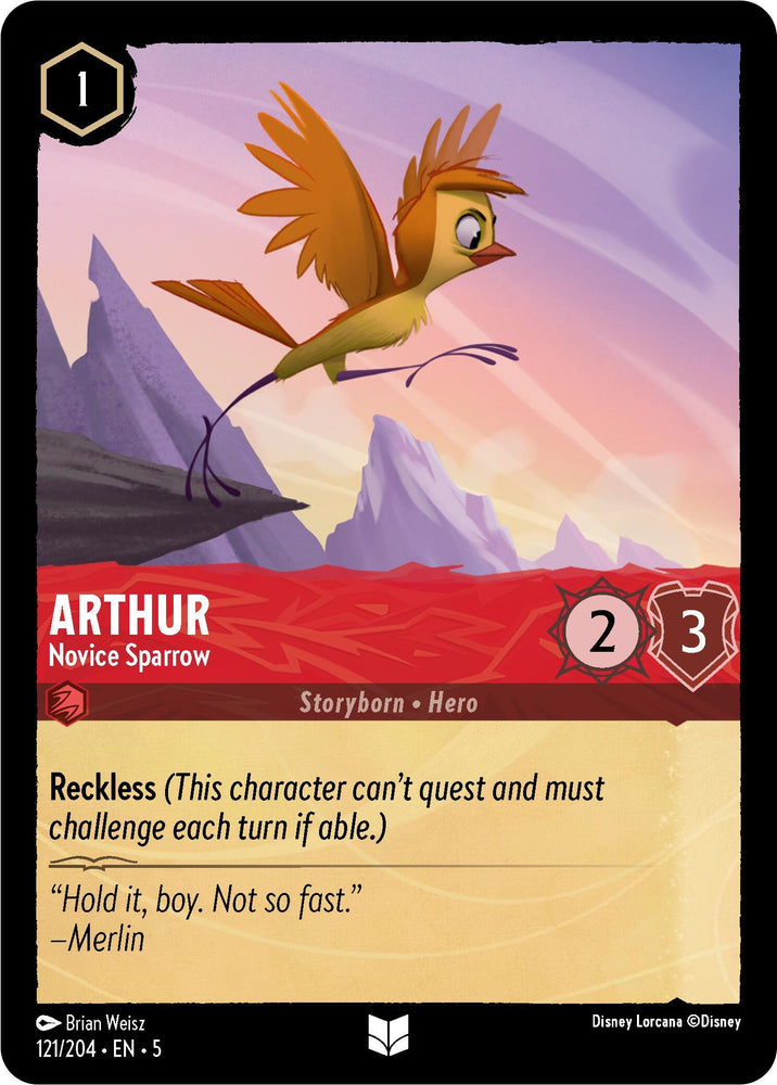 Arthur - Novice Sparrow (121/204) [Shimmering Skies] (ONLINE ORDER ONLY)
