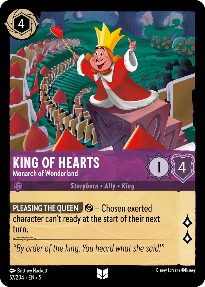 King of Hearts - Monarch of Wonderland (57/204) [Shimmering Skies] (ONLINE ORDER ONLY)