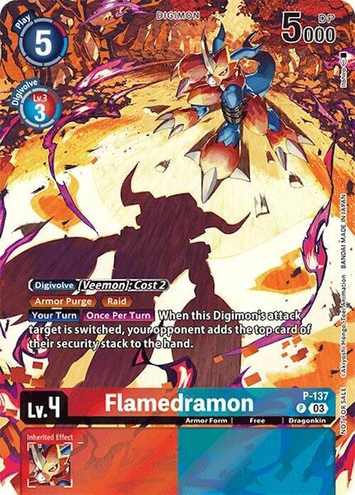 Flamedramon [P-137] (Update Pack 2024) [Secret Crisis] (ONLINE ORDER ONLY)