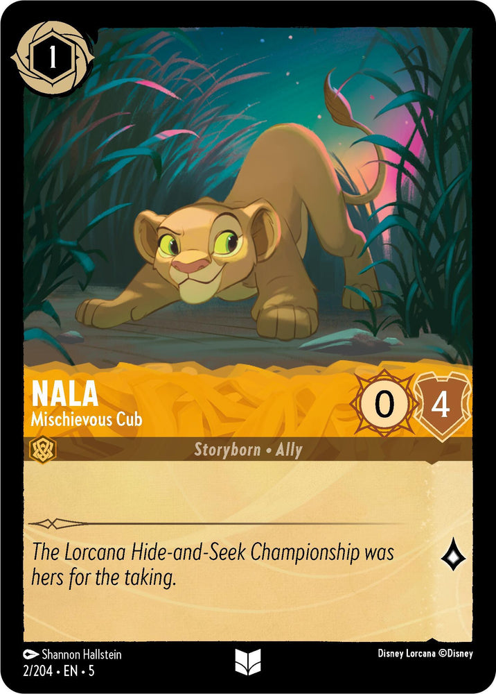 Nala - Mischievous Cub (2/204) [Shimmering Skies] (ONLINE ORDER ONLY)