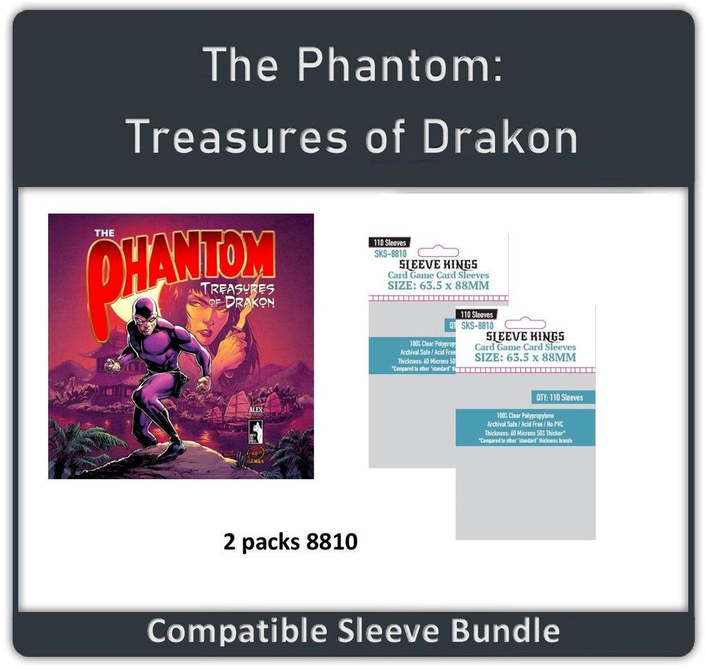 "The Phantom: Treasures of Drakon" Compatible Sleeve Bundle (8810 X 2) (ONLINE ORDER ONLY)
