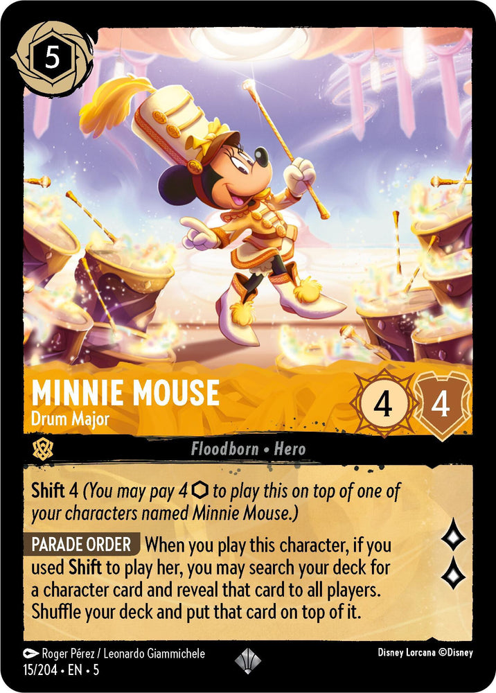 Minnie Mouse - Drum Major (15/204) [Shimmering Skies] (ONLINE ORDER ONLY)