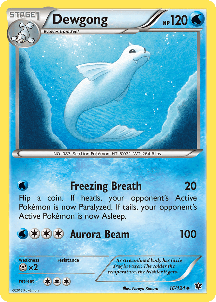 Dewgong (16/124) [XY: Fates Collide] (Online Only)