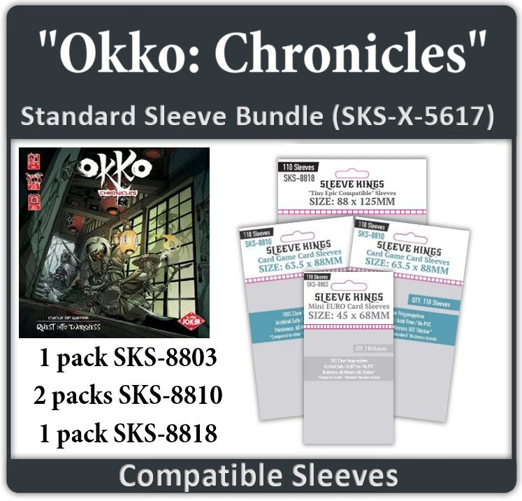 "Okko Chronicles: Cycle of Water- Quest into Darkenss" Compatible Sleeve Bundle (8803 X 1 + 8810 X 2 + 8818 X 1) (ONLINE ORDER ONLY)