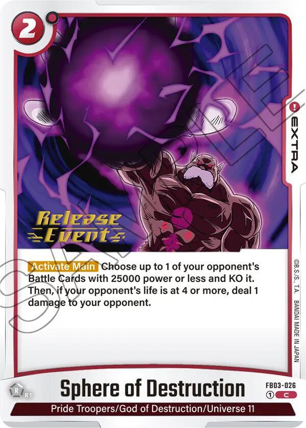 Sphere of Destruction [Raging Roar Release Event Cards] (ONLINE ORDER ONLY)