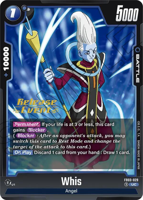 Whis [Raging Roar Release Event Cards] (ONLINE ORDER ONLY)