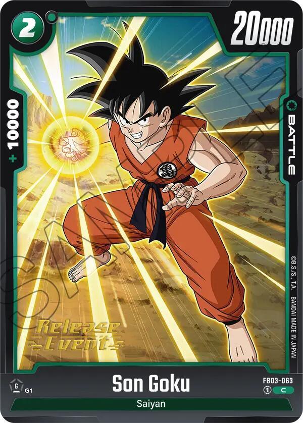 Son Goku (FB03-063) [Raging Roar Release Event Cards] (ONLINE ORDER ONLY)