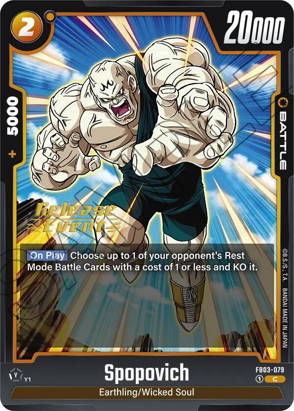 Spopovich [Raging Roar Release Event Cards] (ONLINE ORDER ONLY)