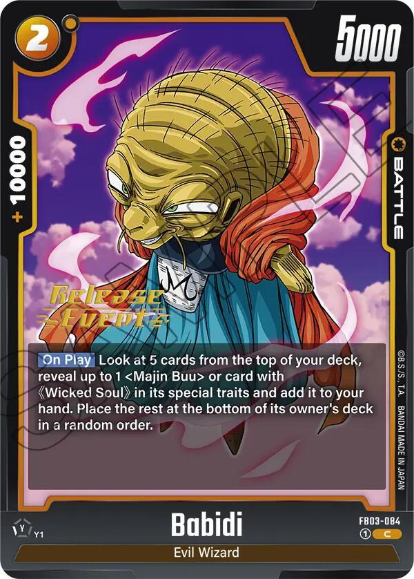 Babidi (FB03-084) [Raging Roar Release Event Cards] (ONLINE ORDER ONLY)