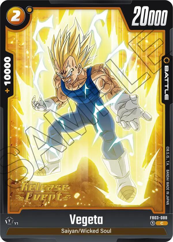 Vegeta (FB03-088) [Raging Roar Release Event Cards] (ONLINE ORDER ONLY)