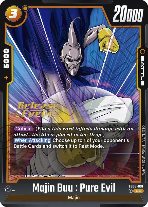 Majin Buu : Pure Evil [Raging Roar Release Event Cards] (ONLINE ORDER ONLY)